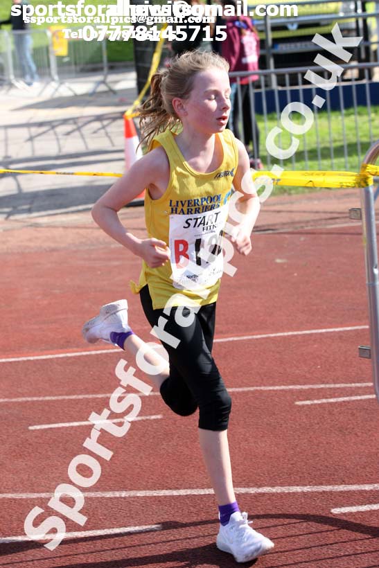 Girls under-13s  Northern 3 Stage Road Relay, SportsCity, Manchester. Photo: David T. Hewitson/Sports for All Pics